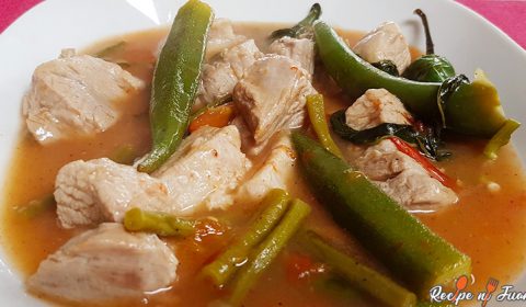 وصفة Sinigang na Baboy (لحم الخنزير Sinigang)