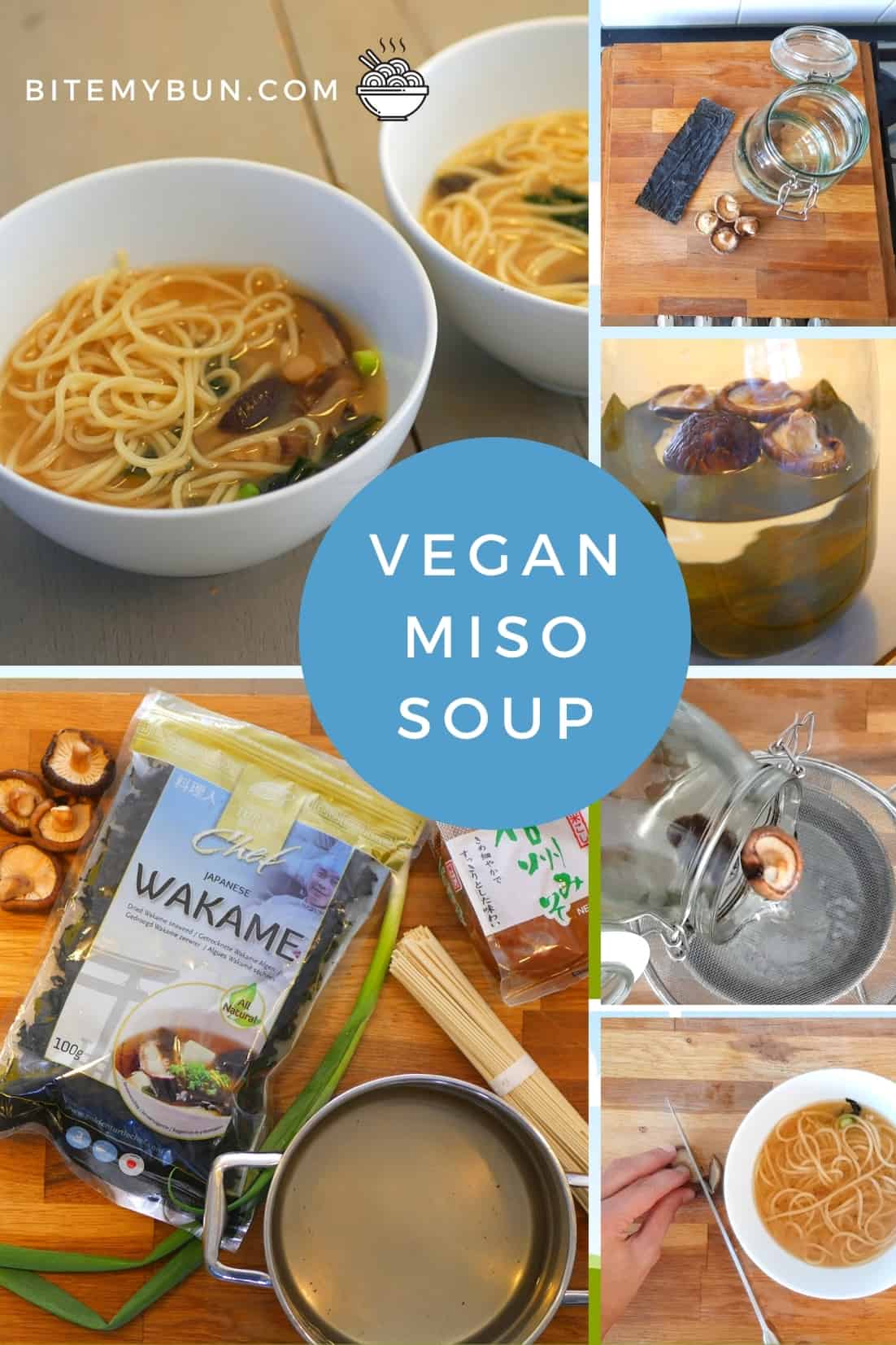 Receta vegana de sopa de miso