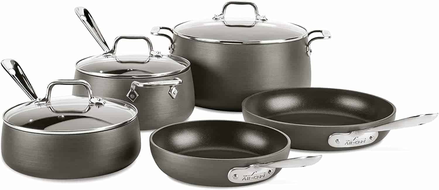 Best Non-Stick Induction Cookware Set: All-Clad HA1 8-Piece