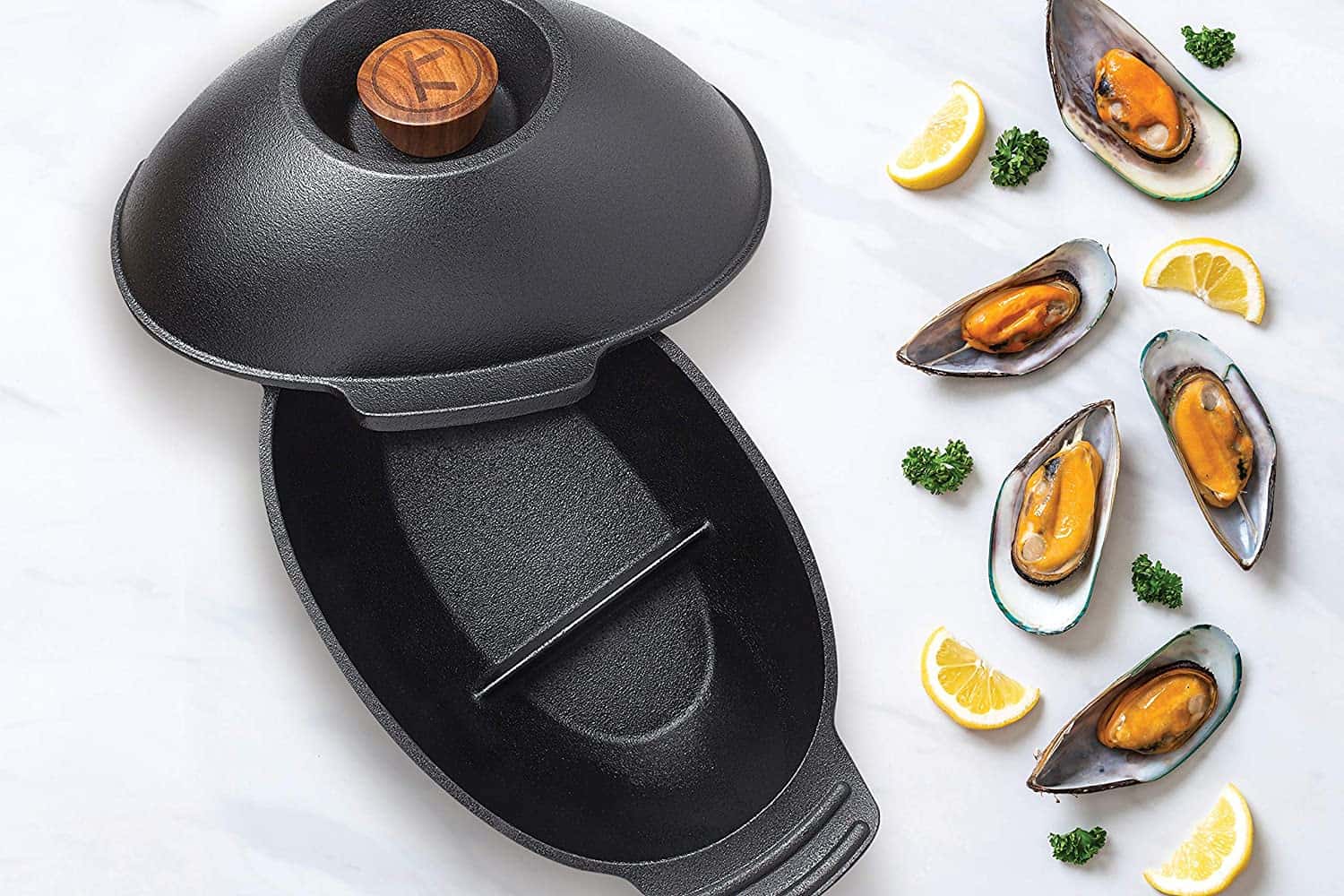 Labing maayo nga induction seafood ug mussel pan- Sinugdan 76495