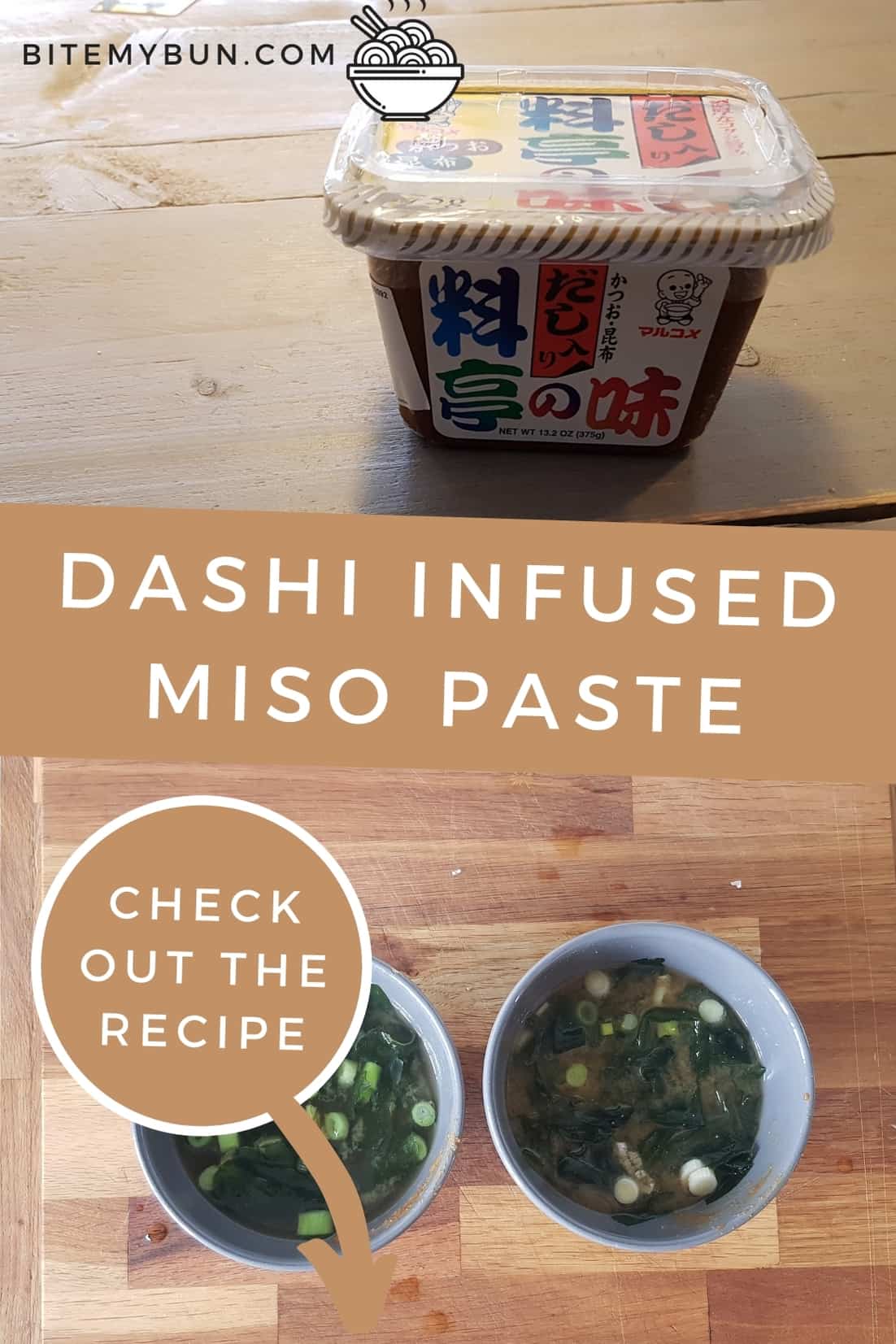 Receta de pasta de miso infundida con Dashi