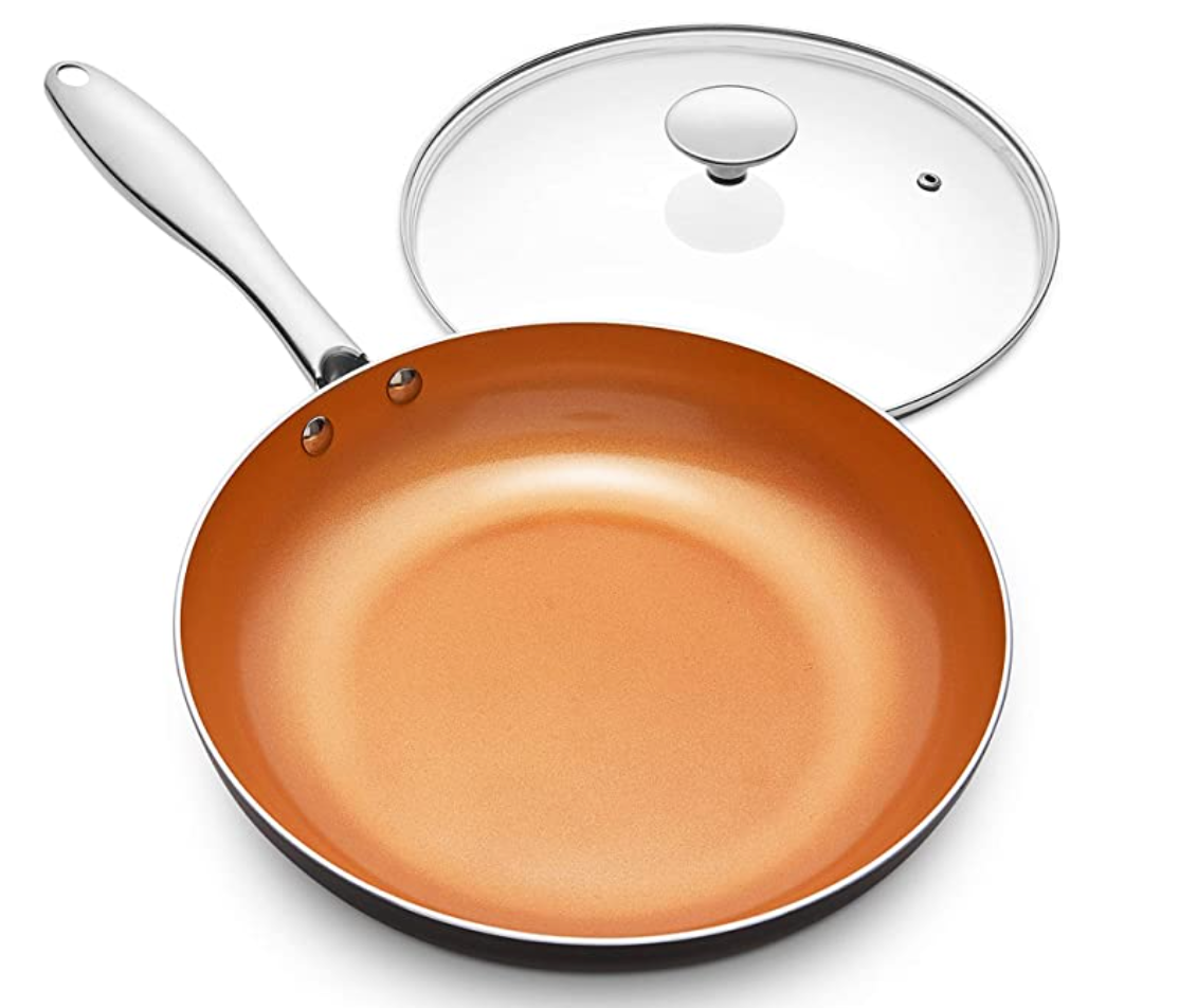 MICHELANGELO 12 Inch Frying Pan le Lid