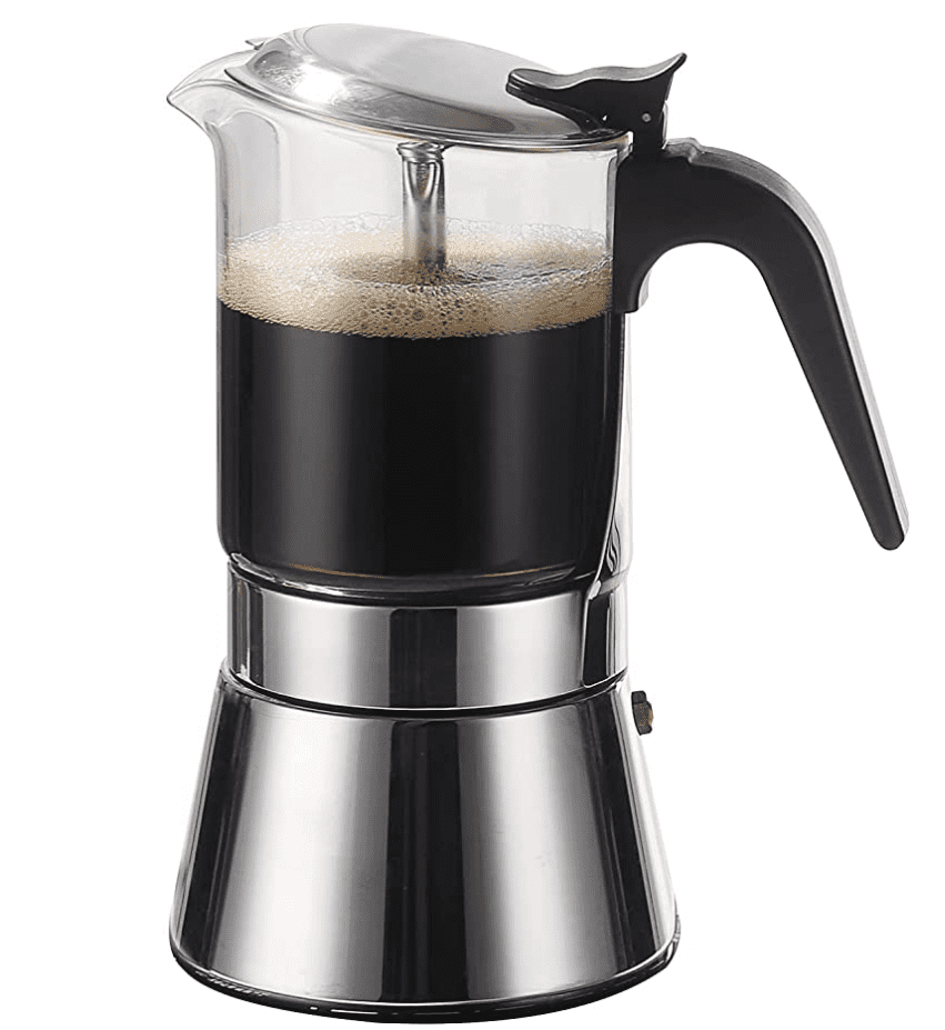SIXAQUAE Moka Cafetera de Inducción para Estufa Espresso