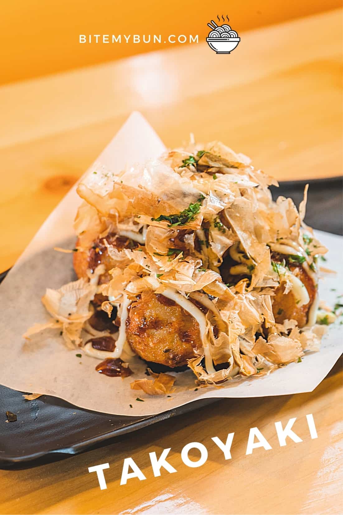 Takoyaki de pescado con bacalao