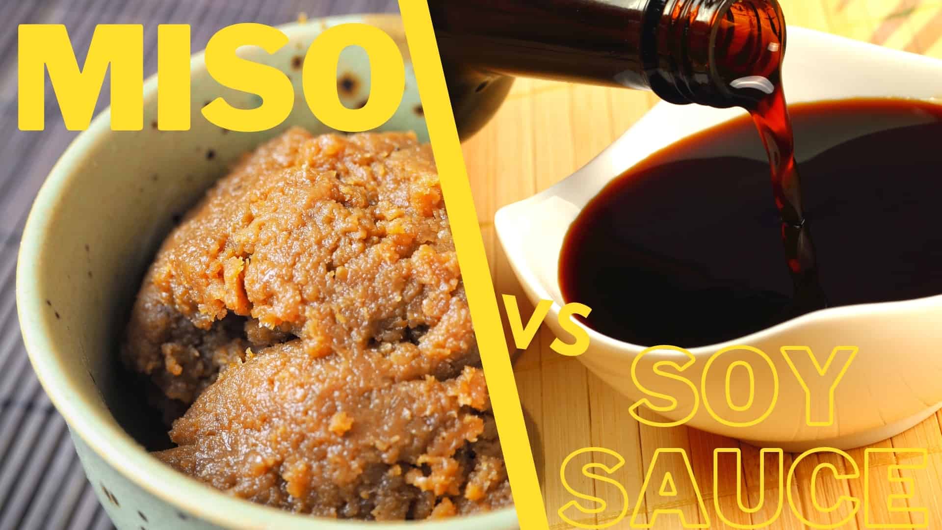 Miso vs salsa de soja
