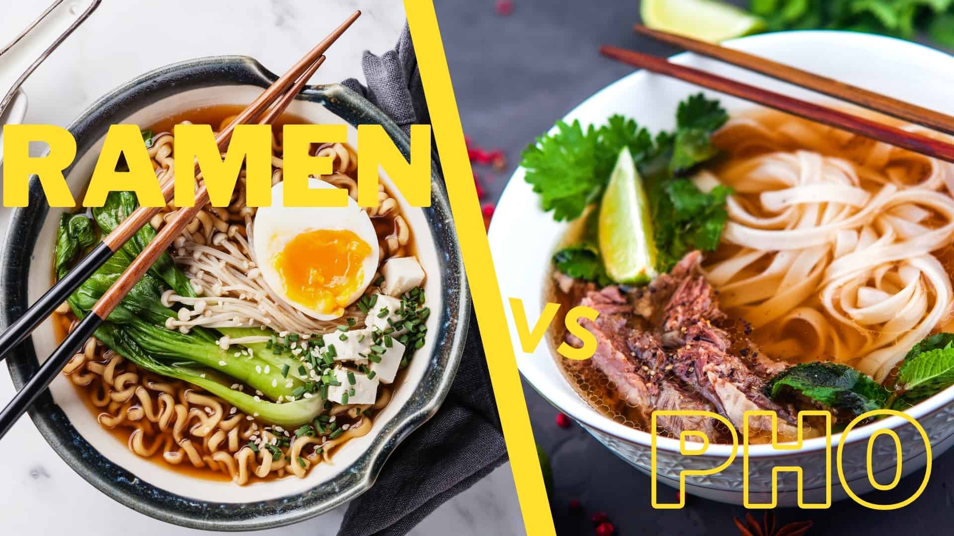 Ramen dhidi ya Pho