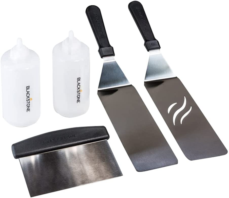 Լավագույն Hibachi & Teppanyaki spatula նվերների համար- Մասնագիտական ​​Blackstone Griddle Spatula Kit