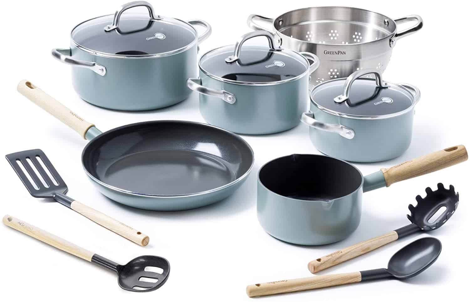 Melhor conjunto de panelas para fogão de cerâmica: Greenpan Mayflower