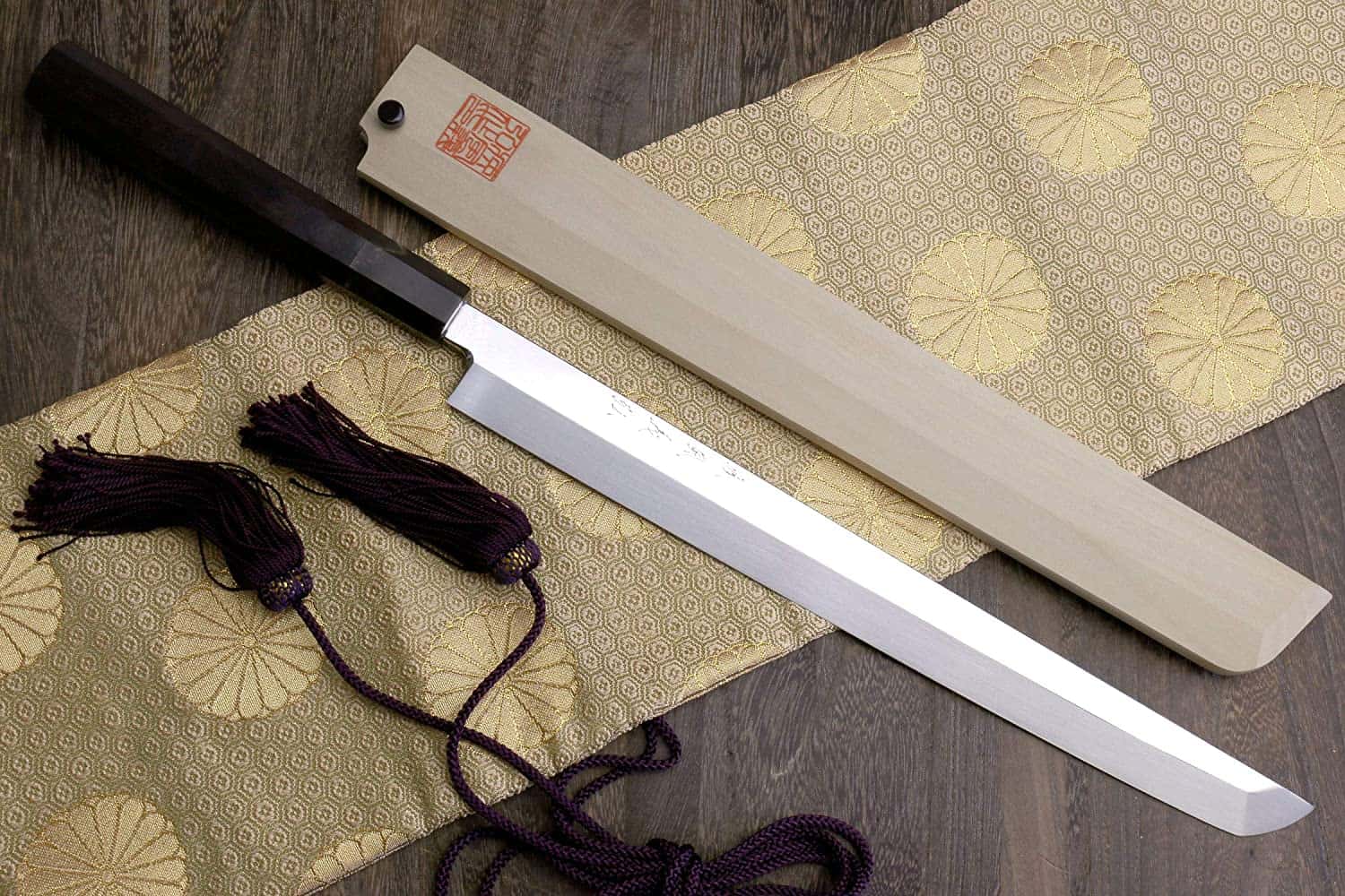 Melhor Honyak - Yoshihiro Mizu Yaki Honyaki premium na mesa