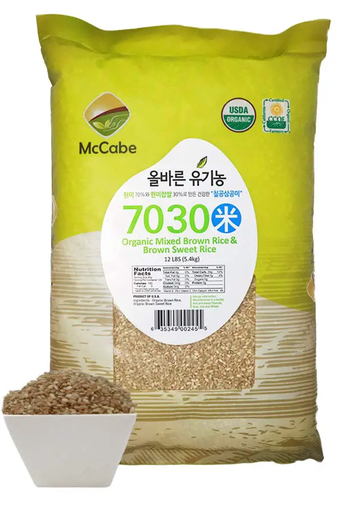 صحت مند ترین چاول: میک کیب نامیاتی براؤن چاول۔