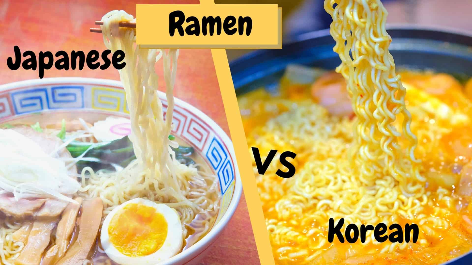 Japanse ramen versus Koreaanse ramen