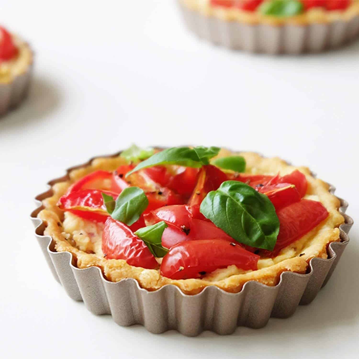 Mini quiche estany com a substitut del modelador de polvoró