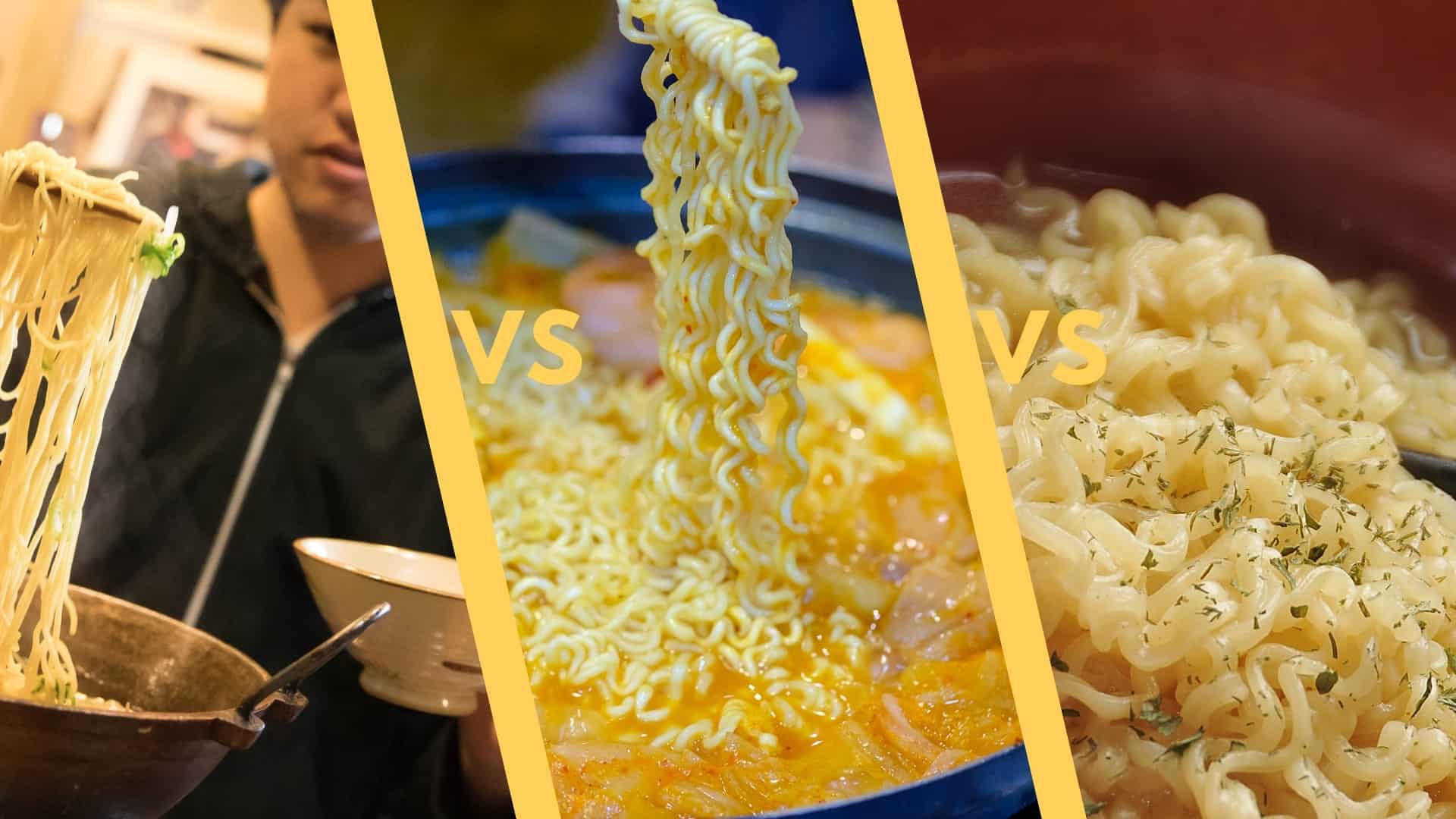 Ramen contre Ramyun contre Ramyeon