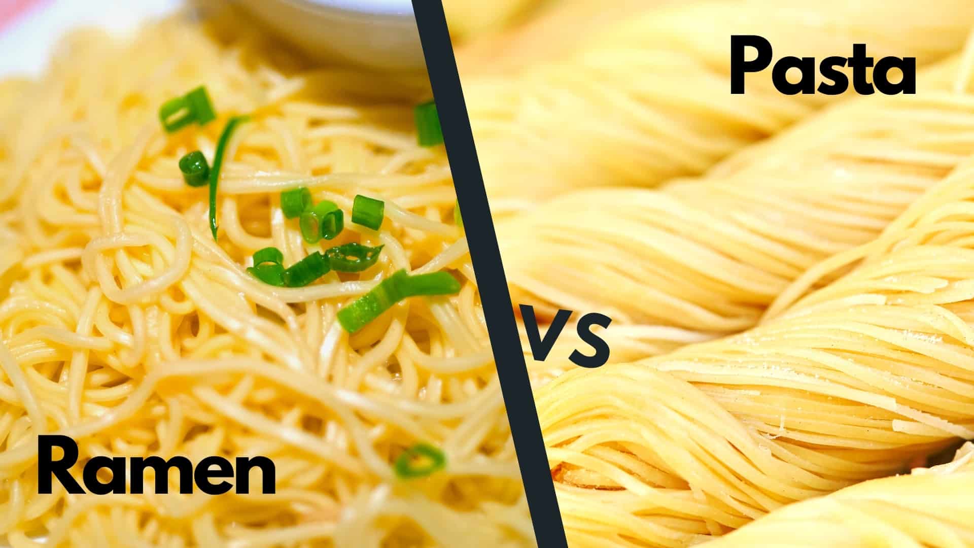 Nouilles ramen vs pâtes