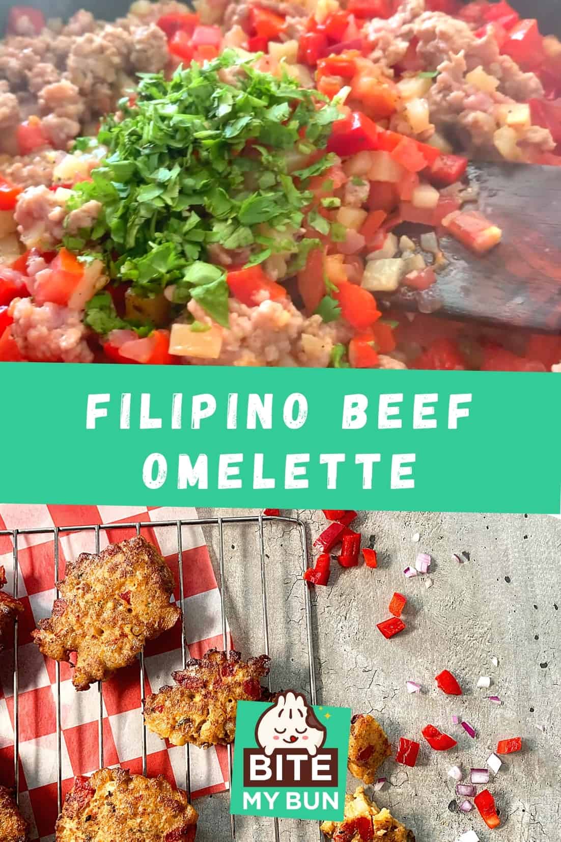 Omelette au bœuf philippin Tortang Giniling