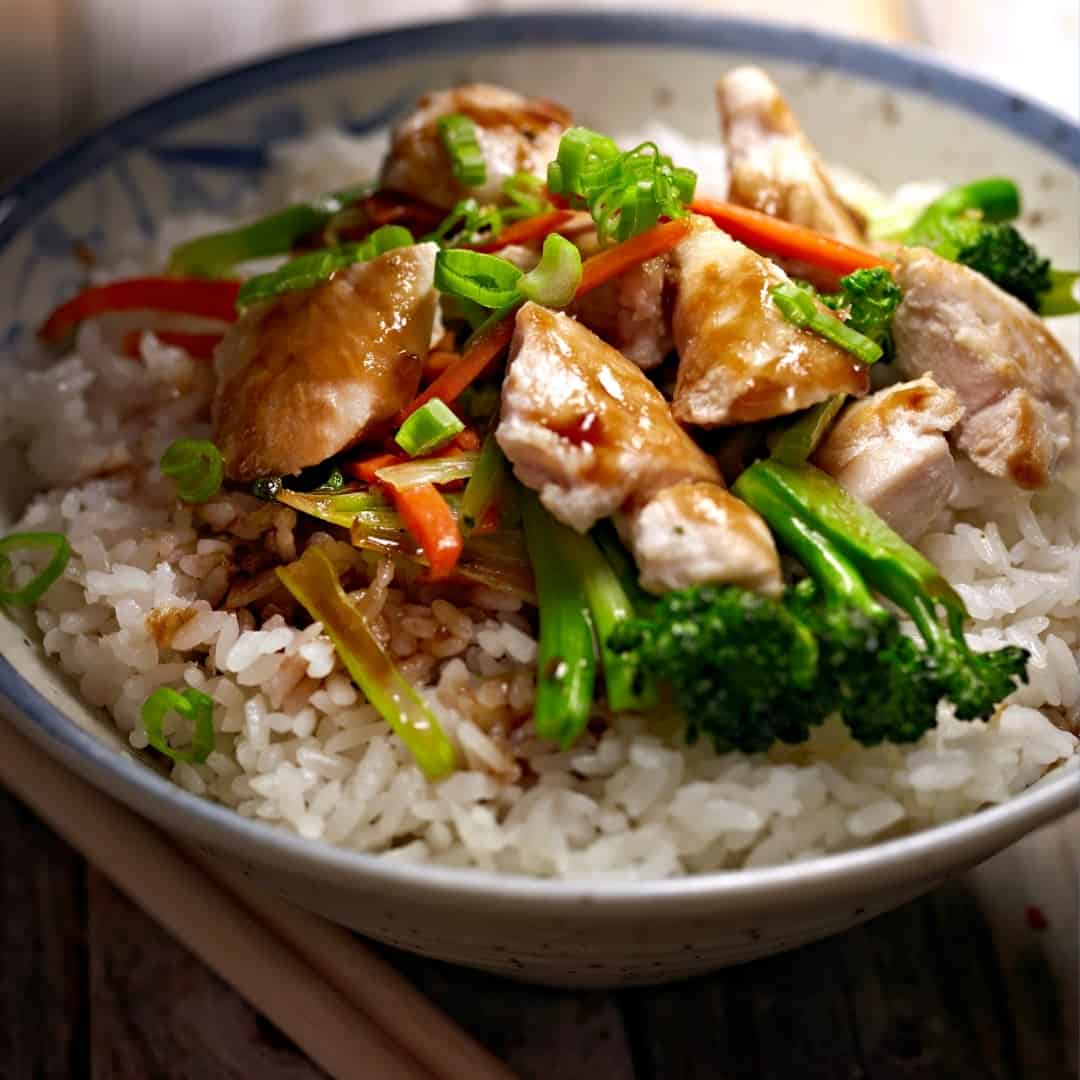 Semangkuk ayam teriyaki