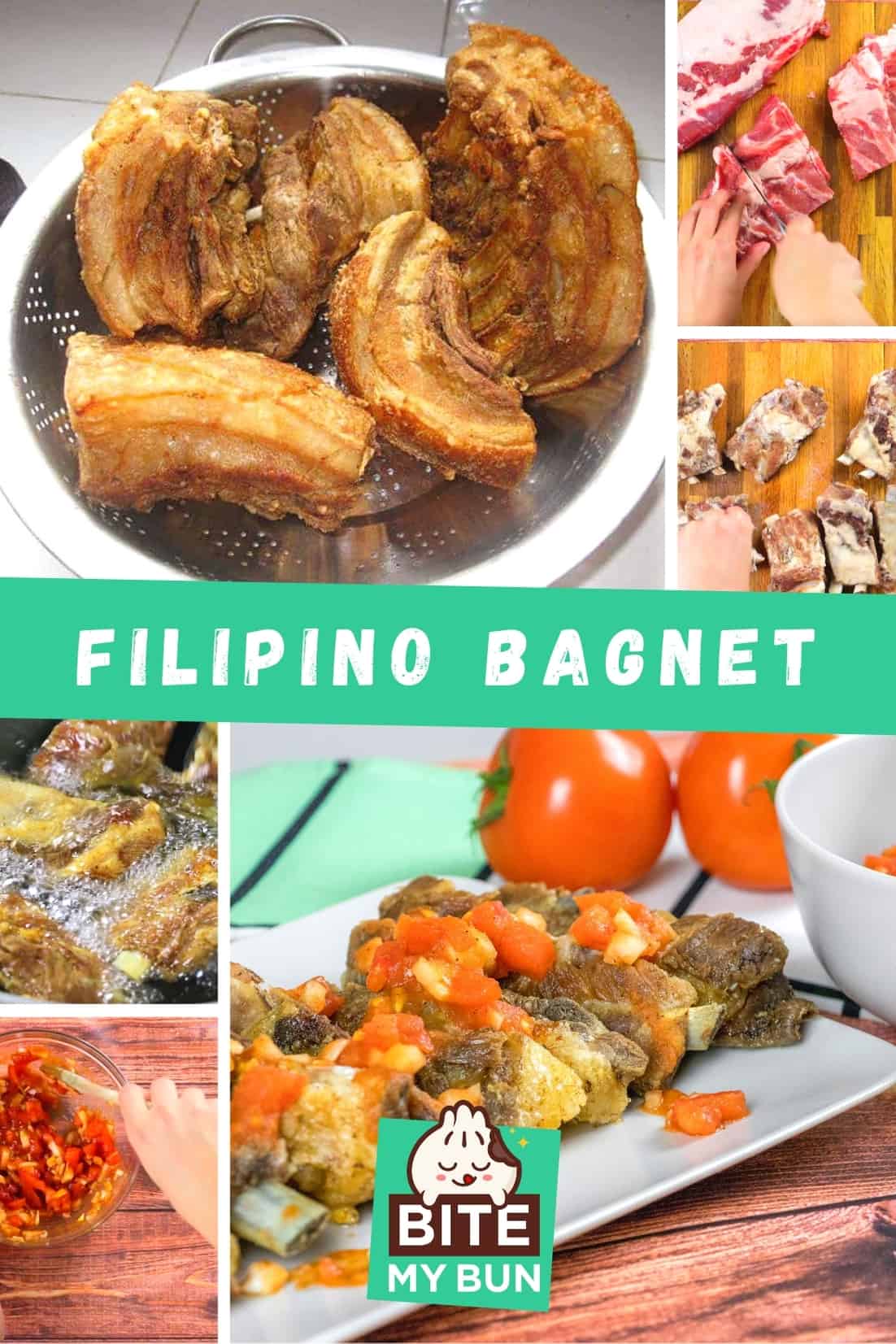 Bagnet filipino crocante com molho bagoong alamang