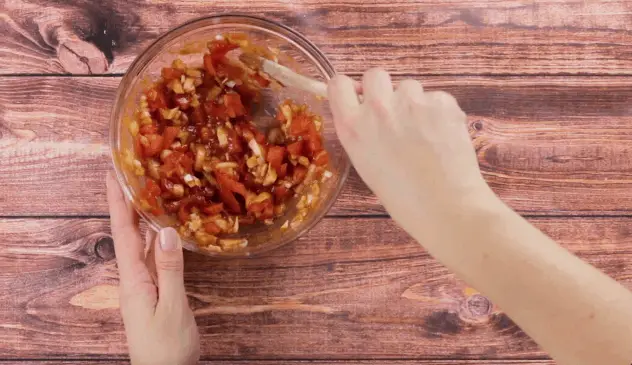 Mix bagoong alamang tomato dip
