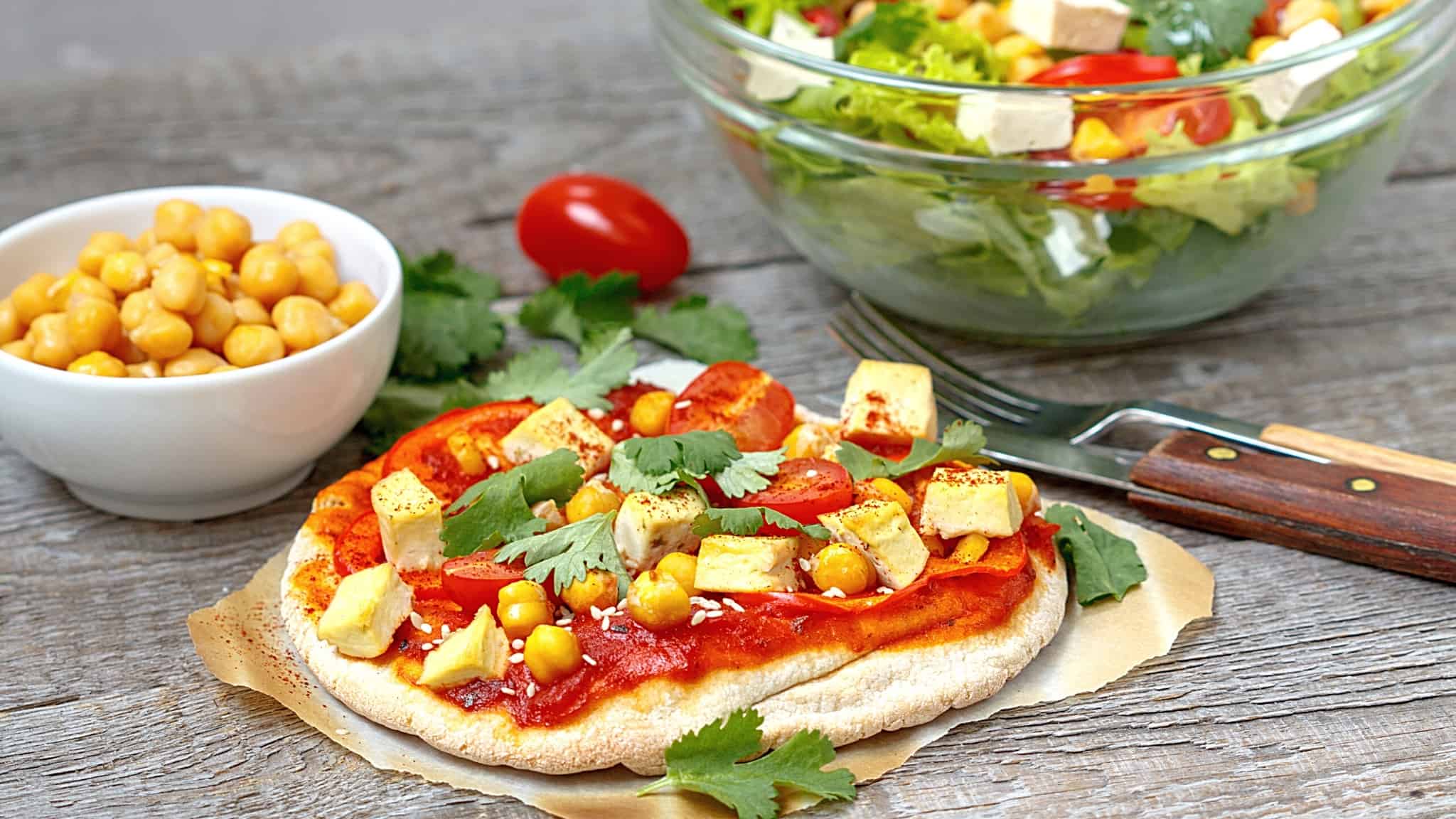 Tofu-pizza