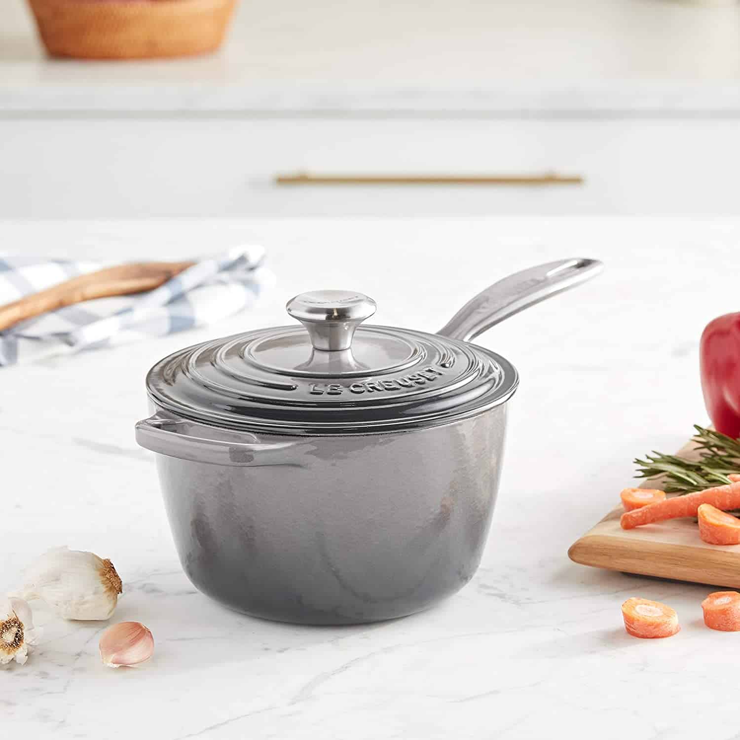 Ere ti o dara julọ & saucepan irin fun sise iresi- Le Creuset Enameled Cast Iron Ibuwọlu