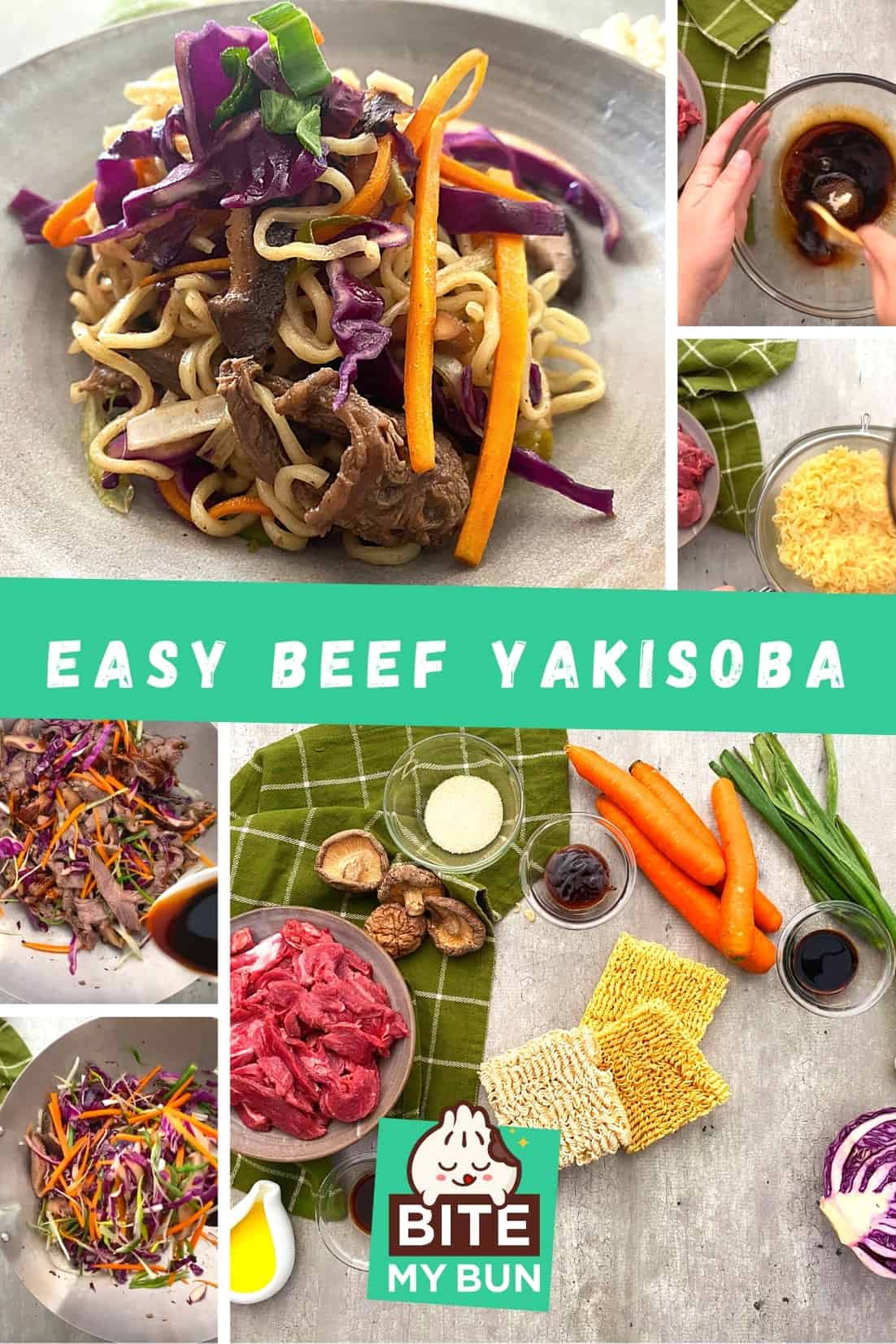 Einfach Rëndfleesch Yakisoba Rezept