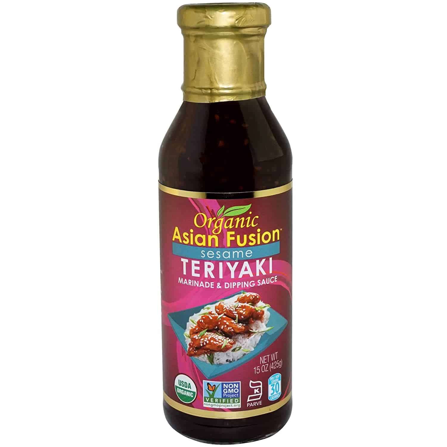 Salsa teriyaki asiática orgánica sin gluten