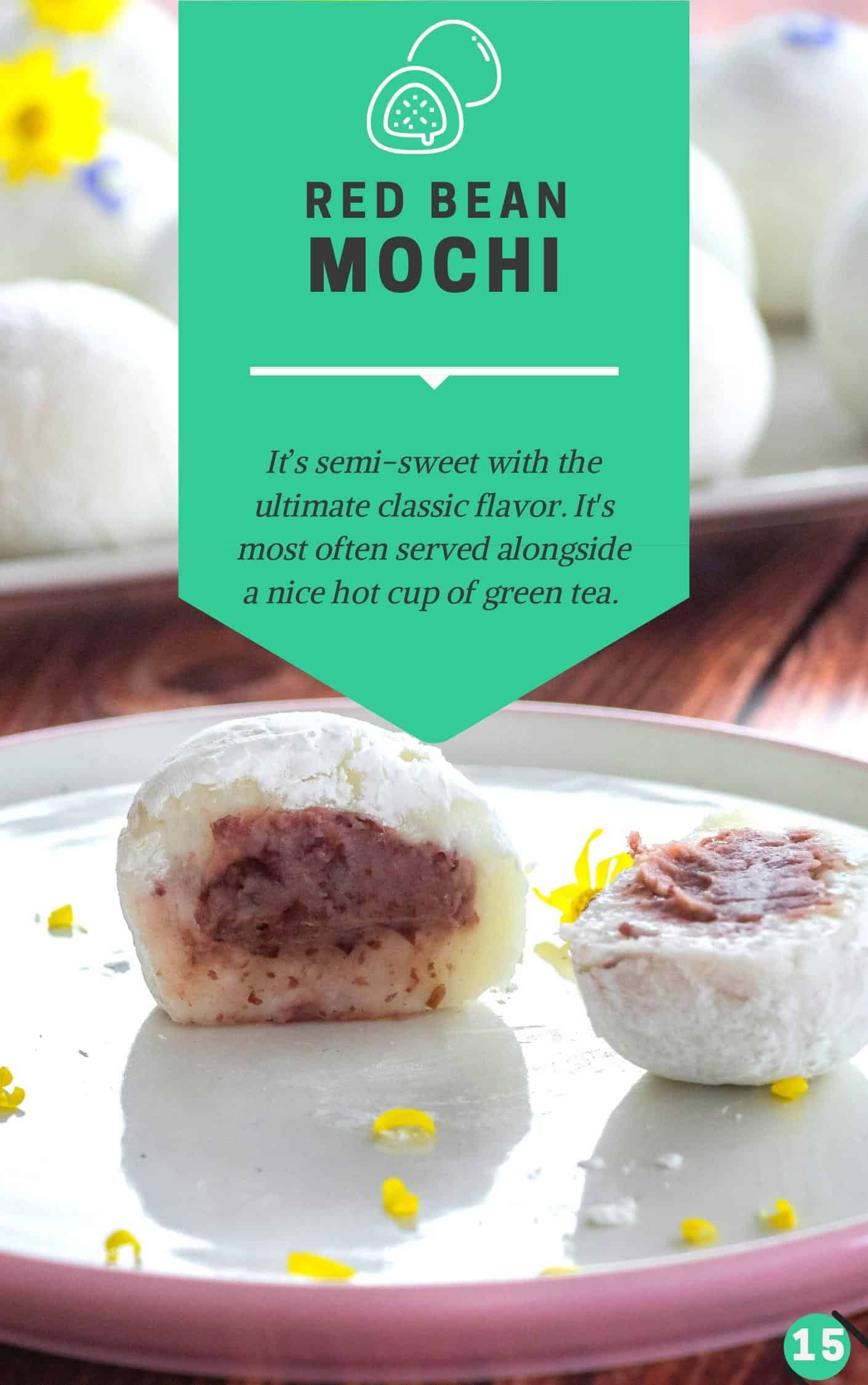 Recept för mochi av röda bönor