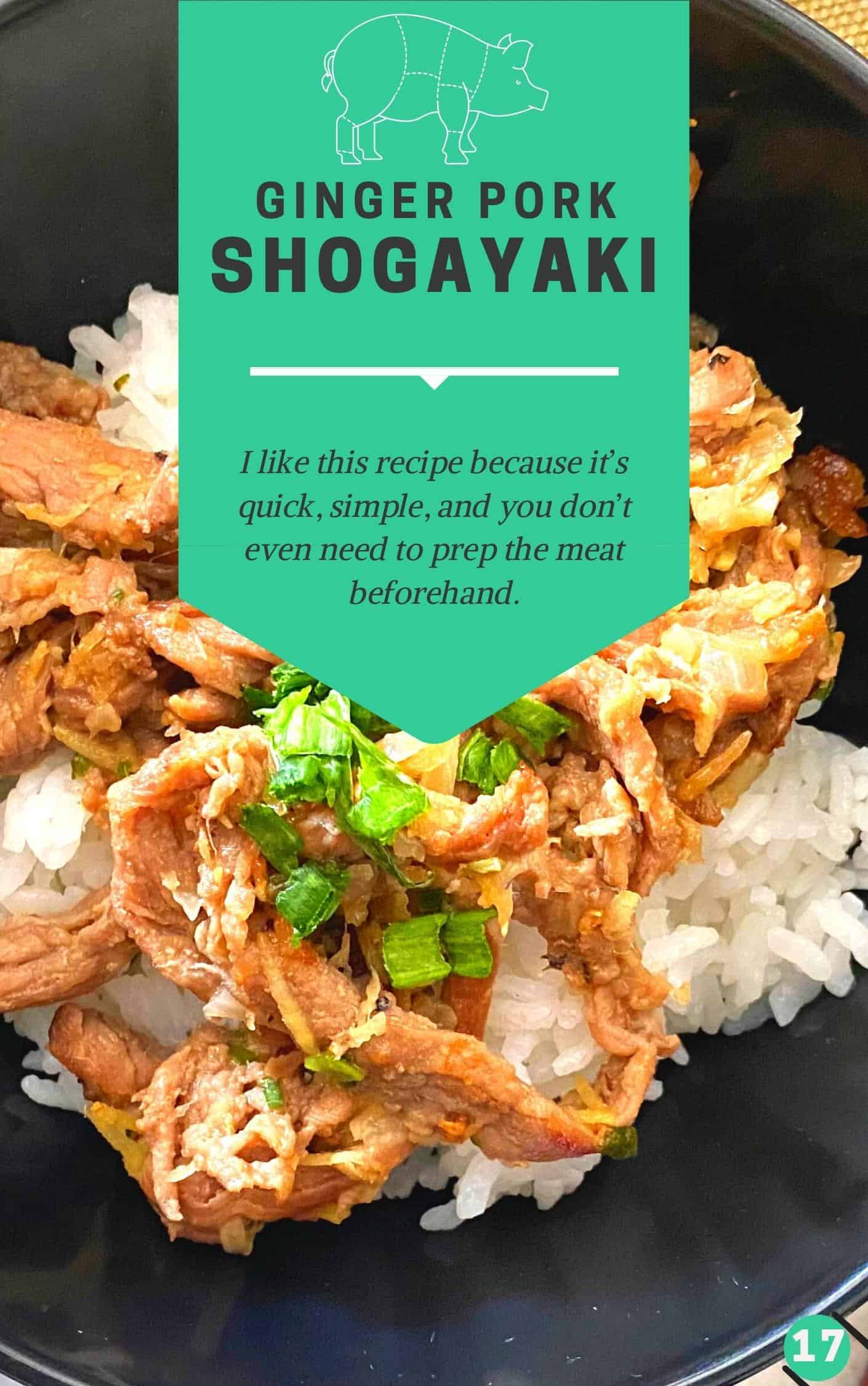 Recipe ea Shogayaki