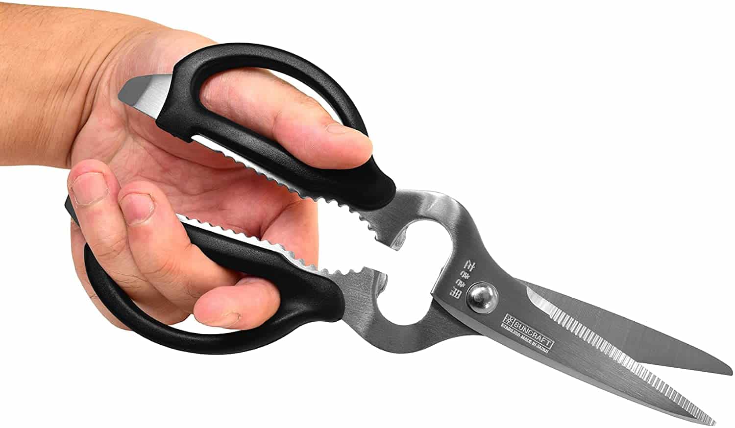 Best for left-handed people- Seki Stainless Steel Blade Soft Grip for Left-handed holding scissors