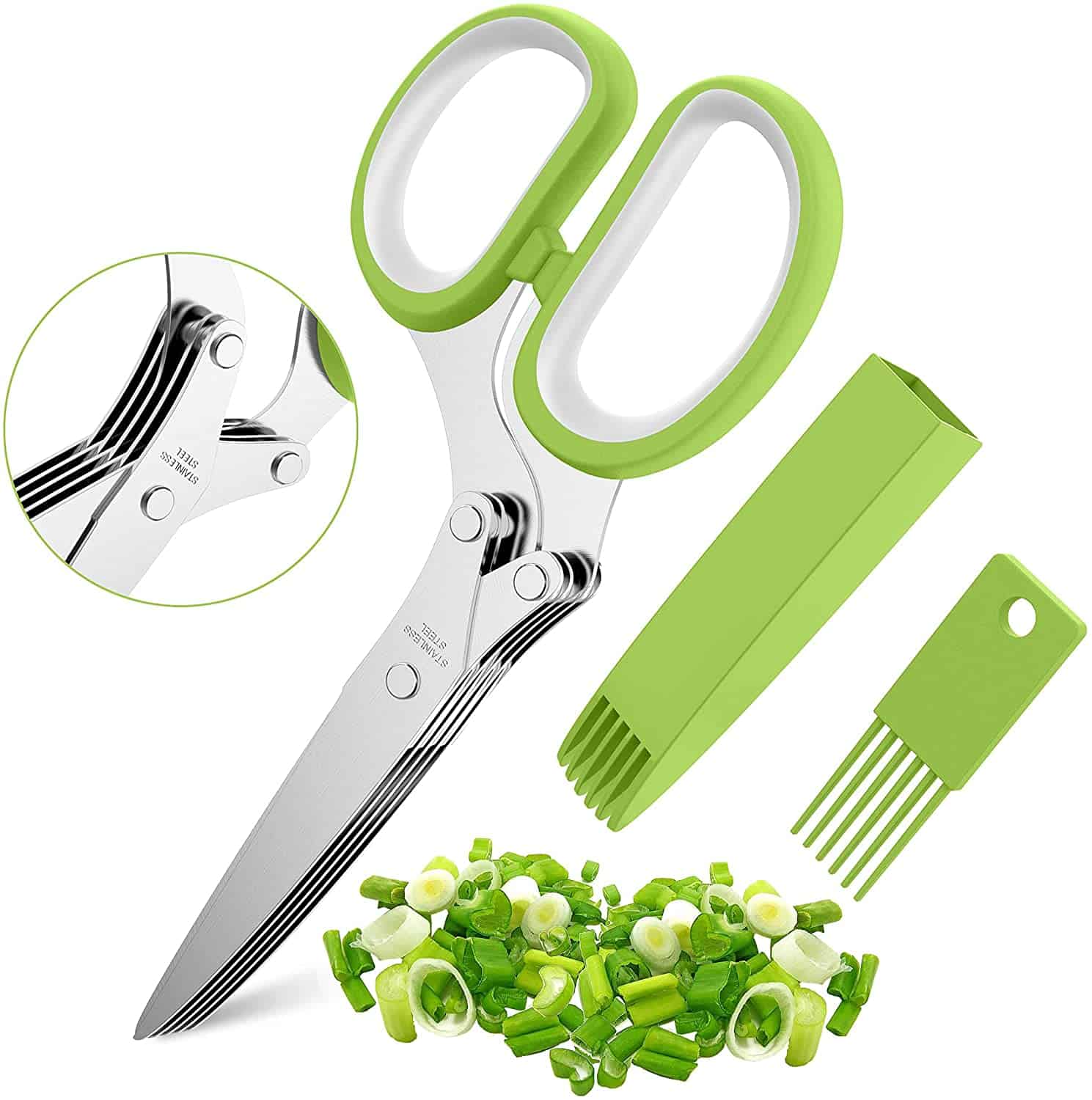 Best herb scissors- Multipurpose Set with 5 Blades and Cover