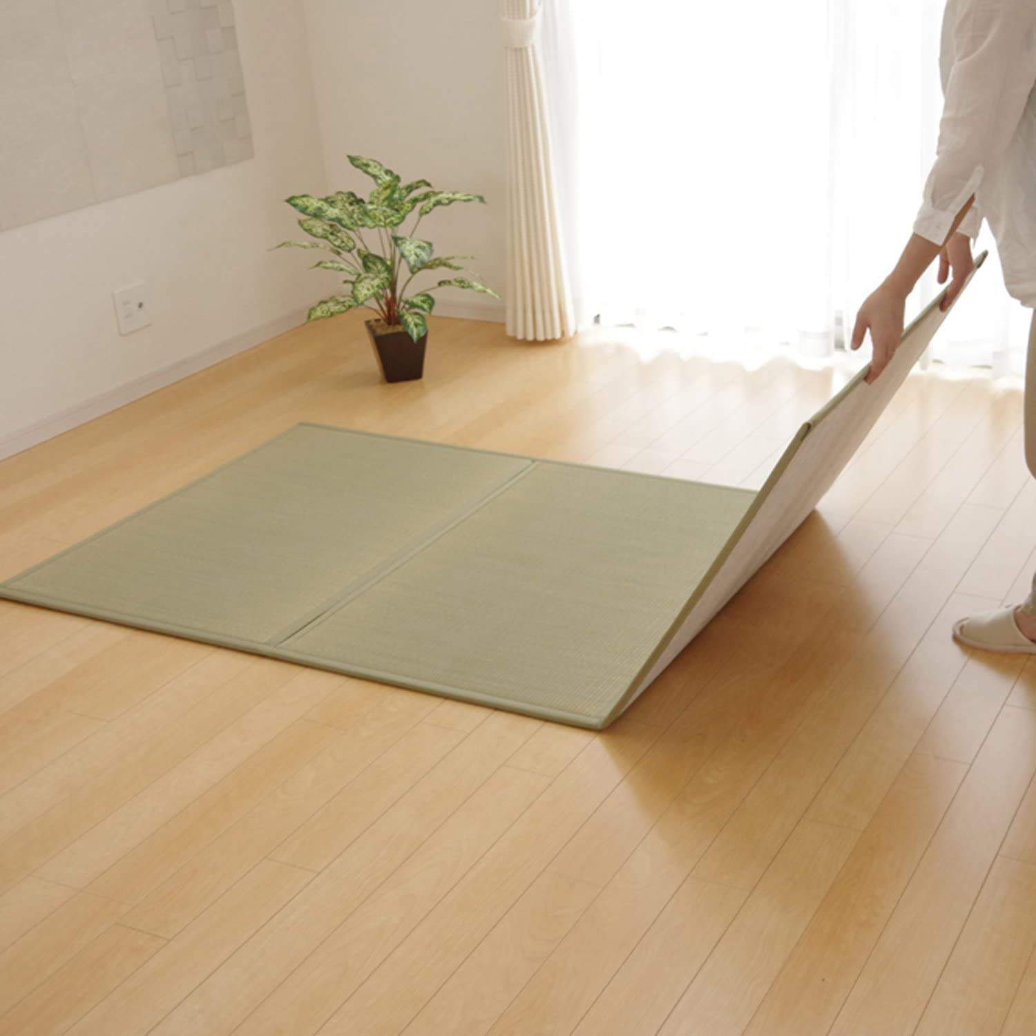 Mat tatami XL naturiol a gorau gorau- IKEHIKO Matres Igusa Traddodiadol Japaneaidd