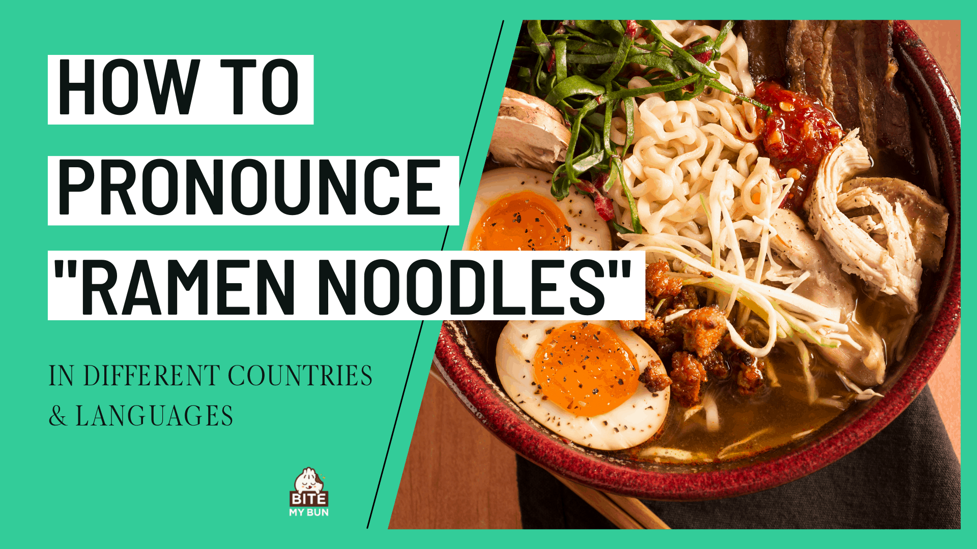 How to pronounce ramen noodles in different countries & languages