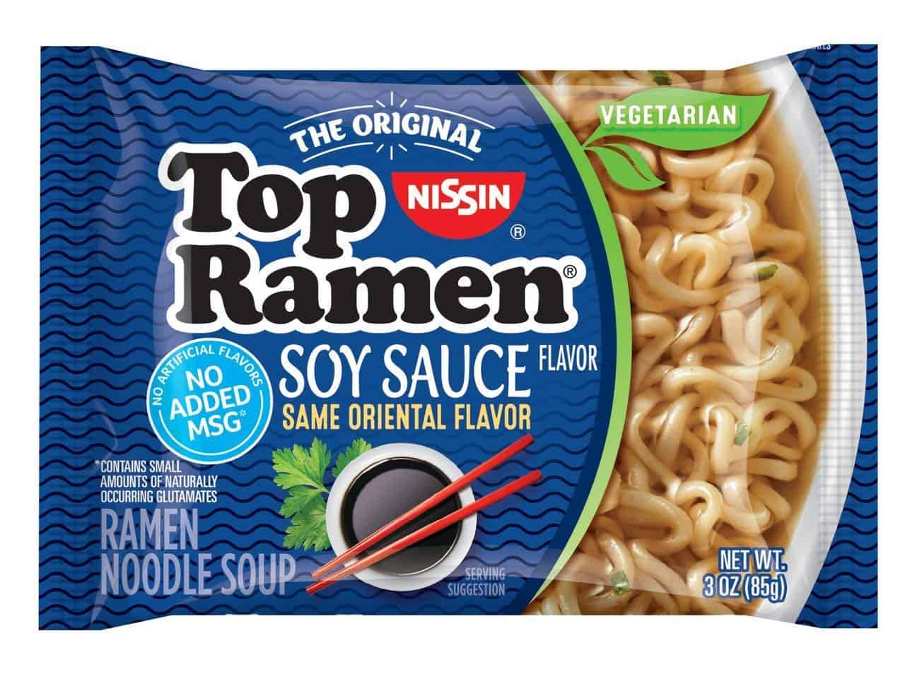 Nissin Top Ramen - Soy Sauce Flavor (pack of 12) Sa avea muamua le flavour i sasaʻe, tutusa male lelei