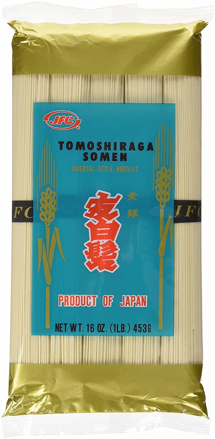 ทดแทนที่ดีที่สุดสำหรับบะหมี่ราเม็ง JFC Dried Tomoshiraga Somen Noodles