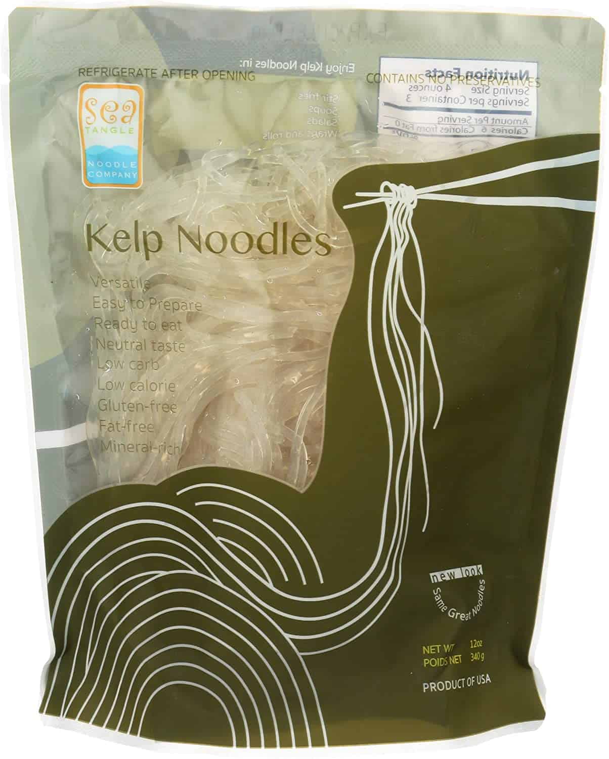 el mejor sustituto de los fideos ramen Sea Tangle kelp noodles