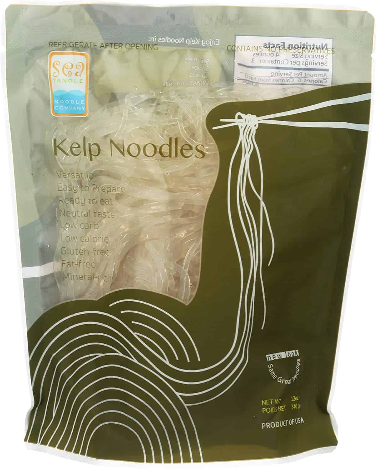 beste vervanger voor ramen-noedels Sea Tangle kelp-noedels