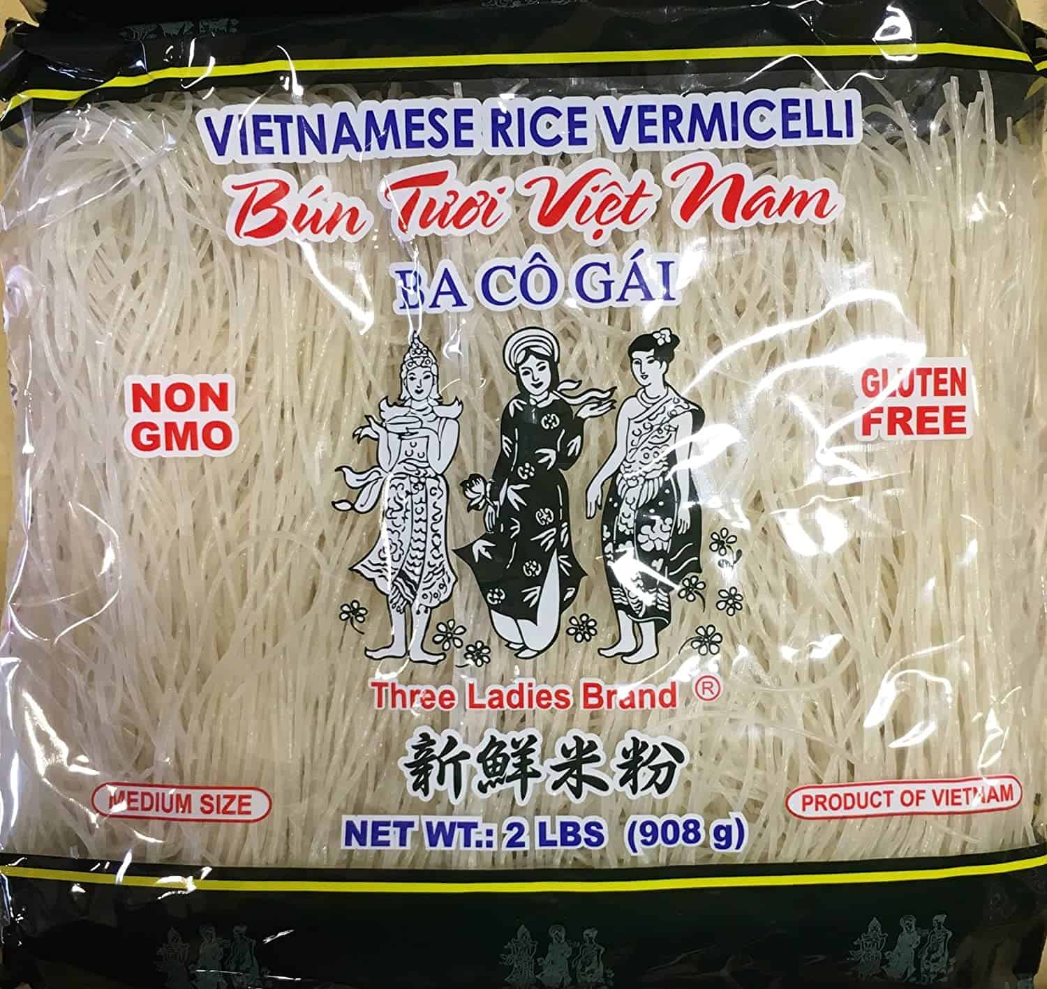 besti staðinn fyrir ramen núðlur Víetnamska Rice Stick vermicelli Three Ladies vörumerki