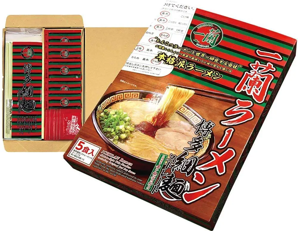 最も人気のある日本のラーメン：一蘭とんこつ