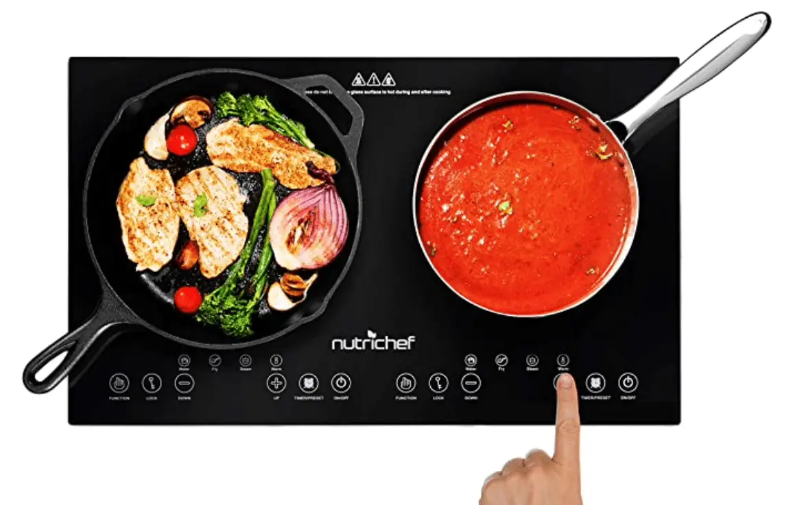 NutriChef Double Induction Cooktop 