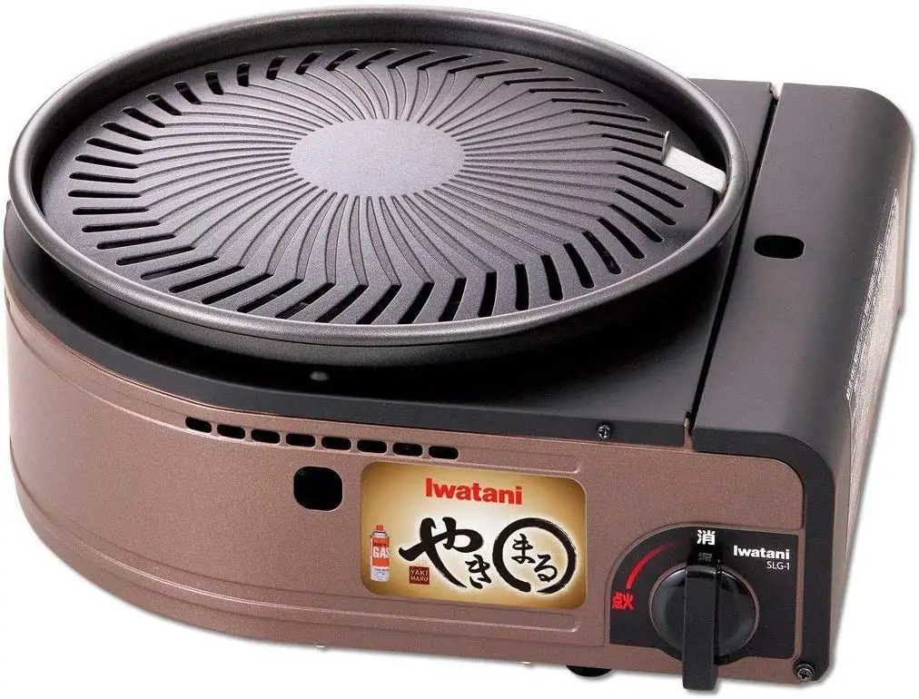 Panggang gas tabletop Jepang pangsaéna- Iwatani Smokeless Korea Barbecue