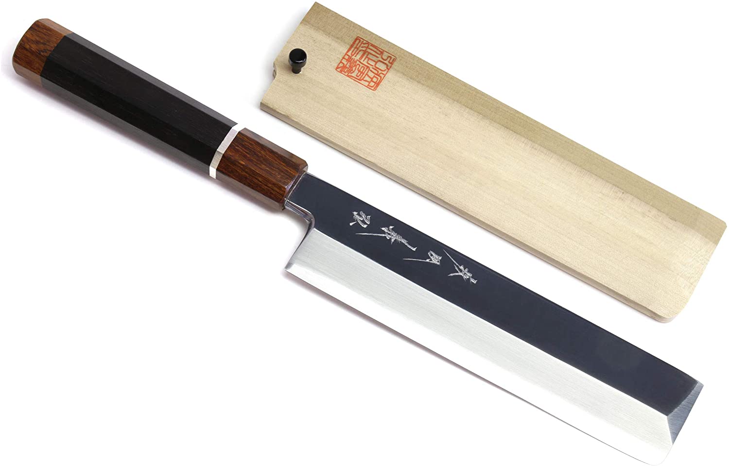 El mejor cuchillo cuadrado usuba de lujo: Yoshihiro Ginsanko Mirror Polished