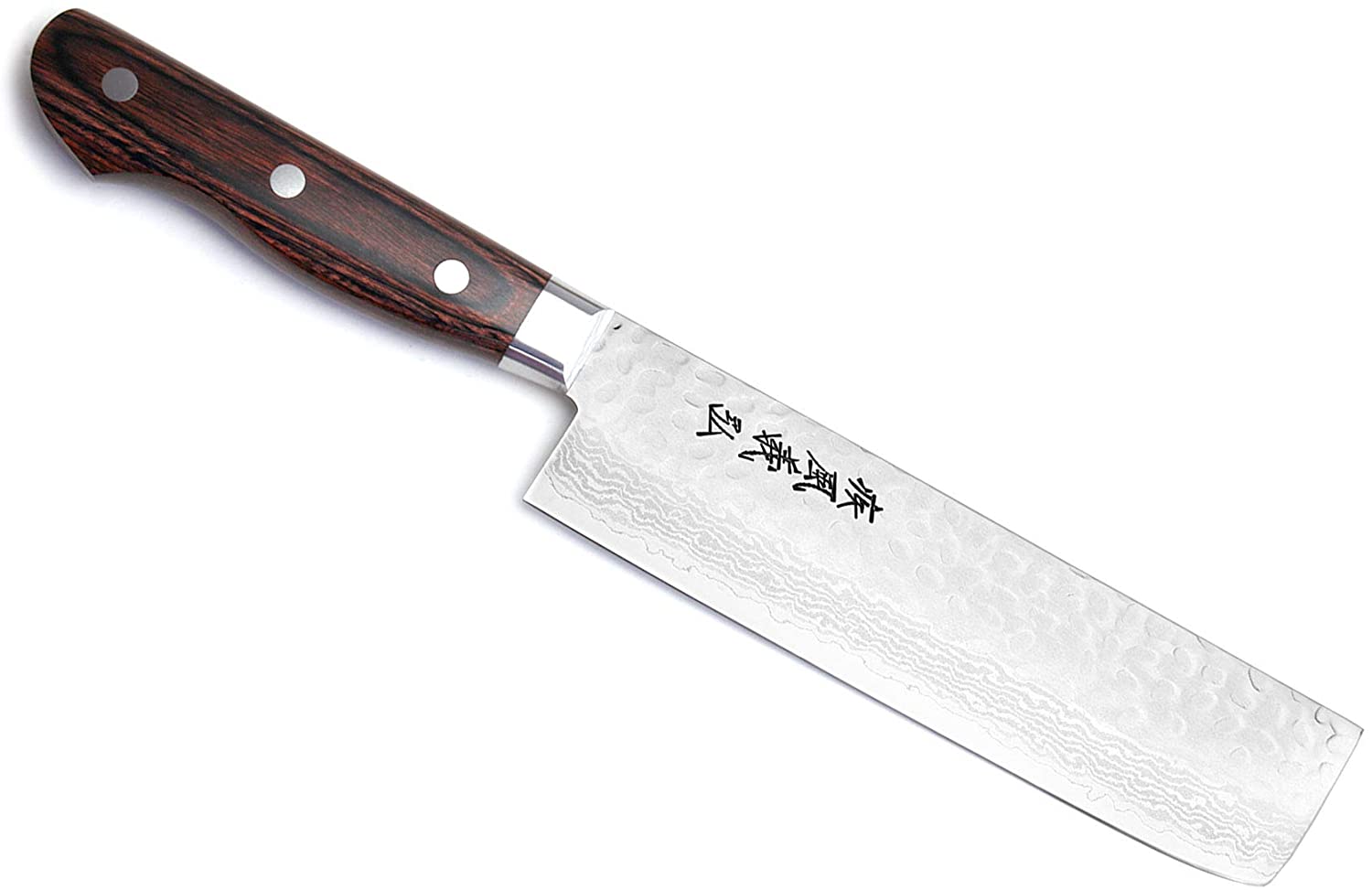 El mejor cuchillo de verduras nakiri con mango de estilo occidental y fácil de usar: Yoshihiro VG-10 16