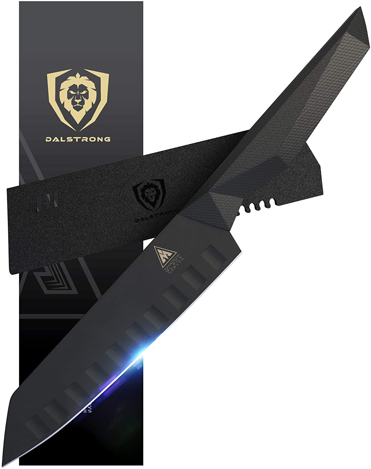 Mejor cuchillo santoku en general- DALSTRONG Shadow Black Series