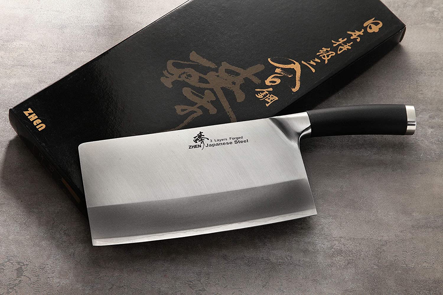 El mejor cuchillo japonés para carnicer y cortar huesos: ZHEN Japanese VG-10 por caja