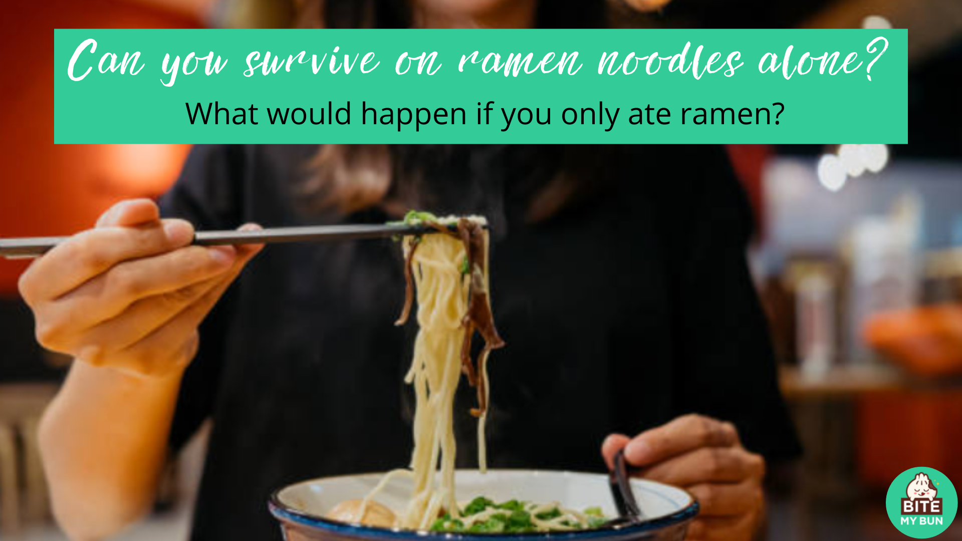 ¿Puedes sobrevivir solo con fideos ramen? ¿Qué pasaría si solo comieras ramen?