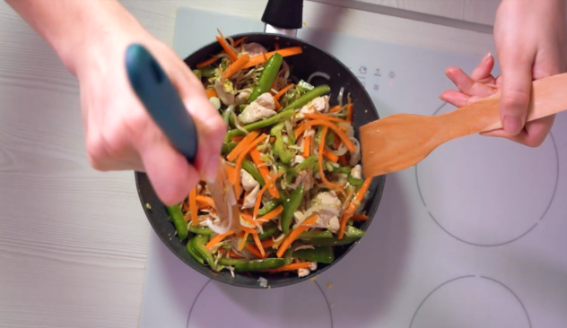 Keep stir-frying for about 2 more minutes