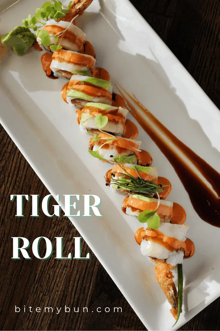 ซูชิ 21 ชนิดที่ควรรู้สำหรับทริปร้านอาหารญี่ปุ่น Tiger roll