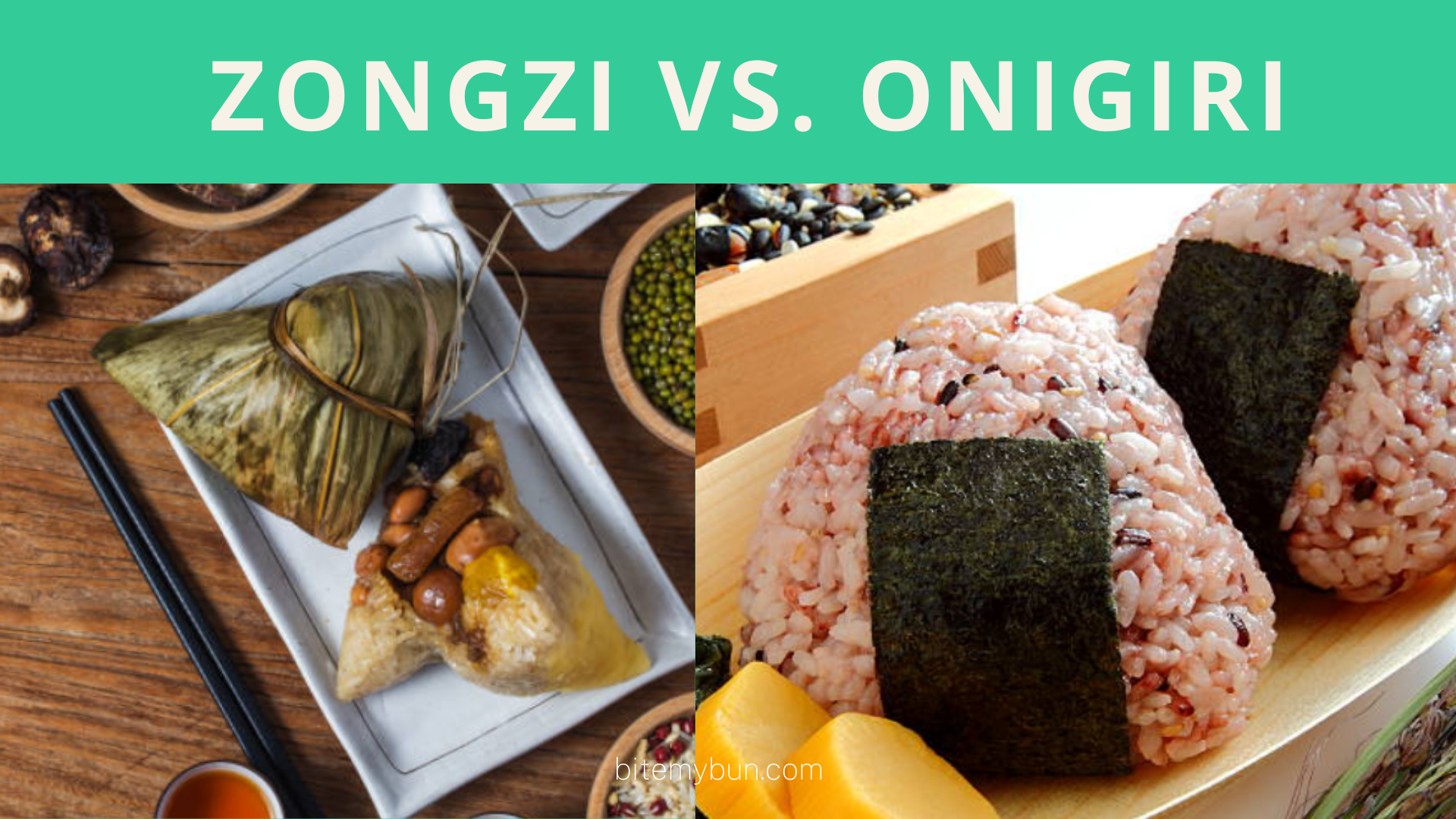 Zongzi vs. onigiri | Sådan kan du skille dem fra hinanden