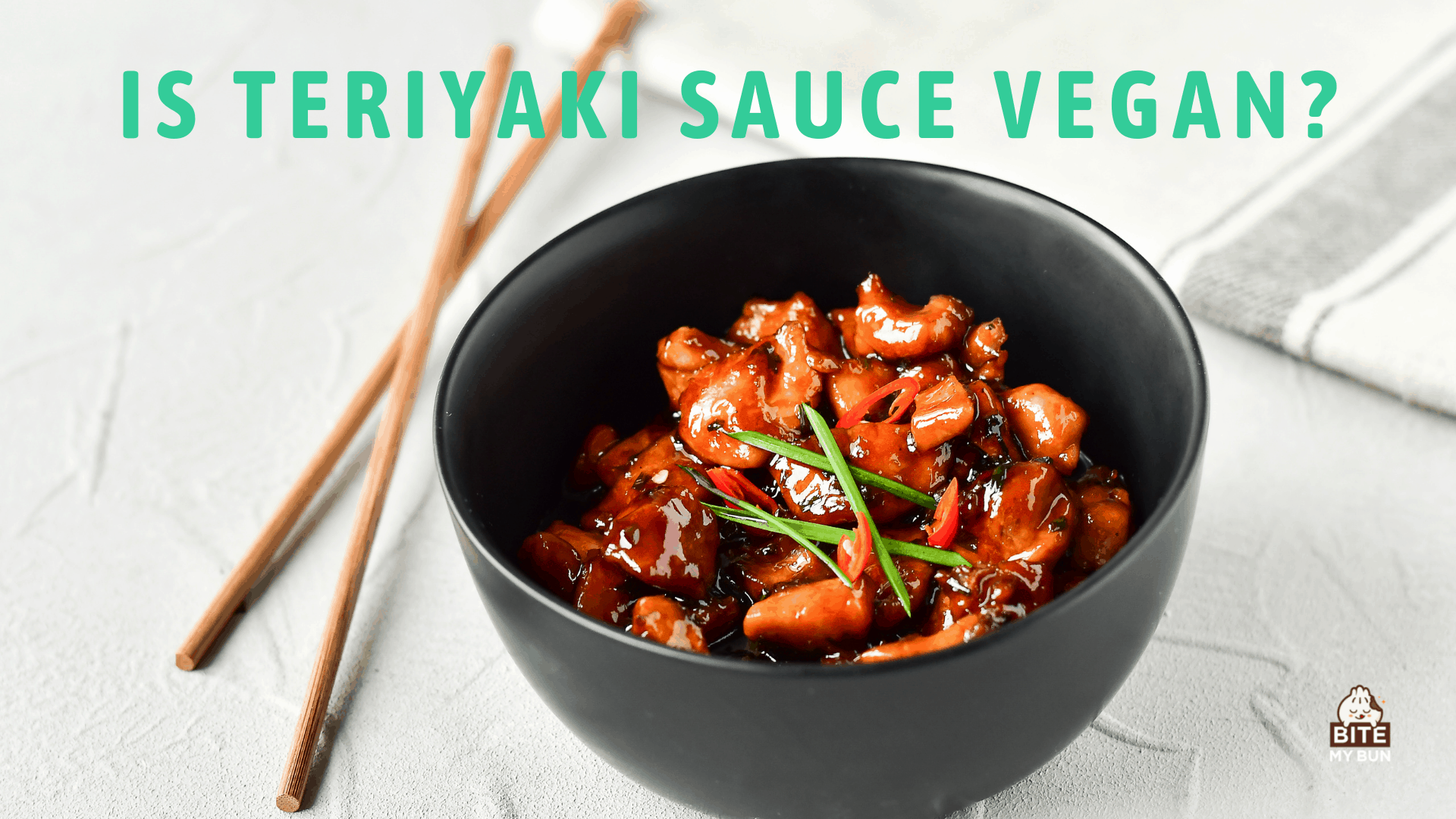 O molho teriyaki é vegano? Verifique os ingredientes!