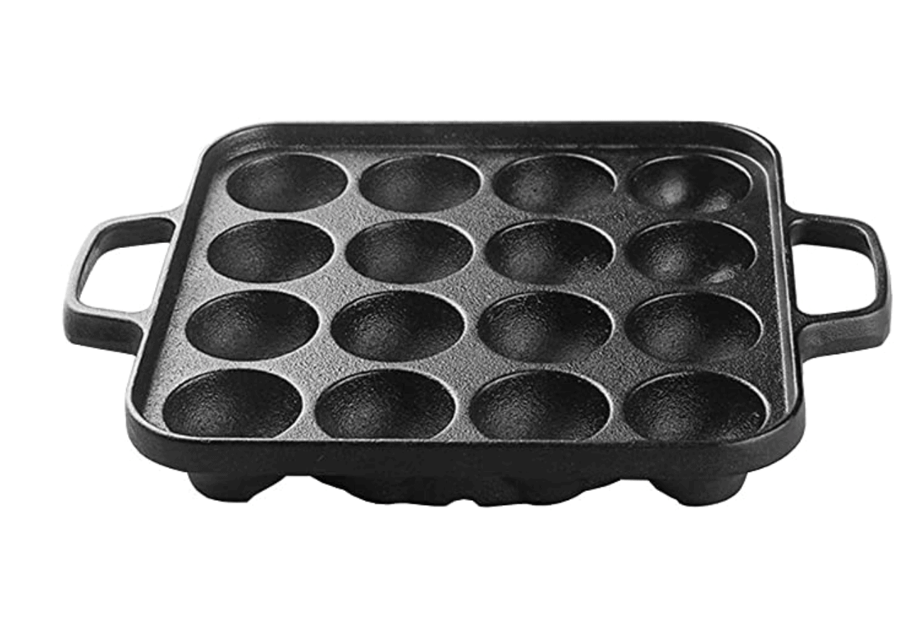 Cooker King Temperado Ferro Fundido Takoyaki Pan